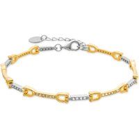 Elegantes zweifarbiges Zirkonia-Armband
