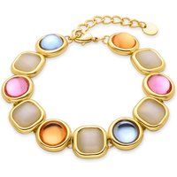 Multifarbenes Kristall-Gliederarmband
