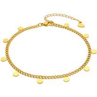 Goldketten-Armband mit Plättchen