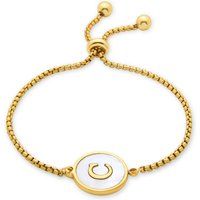 Initialen-Armband mit Perlmutt