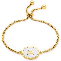 Initialen-Armband mit Perlmutt