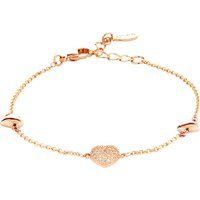 Herz-Armband mit Kristall-Pavé