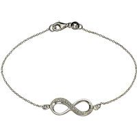 Elegantes Silberarmband mit Unendlichkeitszeichen