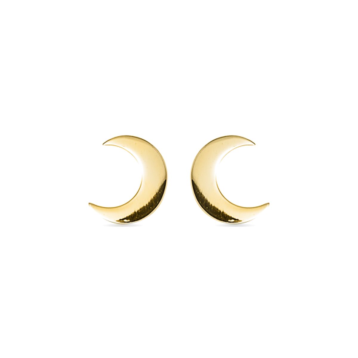 Minimalistische Himmlische Halbmond-Ohrstecker