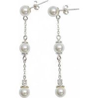 Elegante Ohrringe mit Dreifach-Perlen