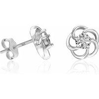 Elegante Blüten-Ohrstecker aus Sterlingsilber