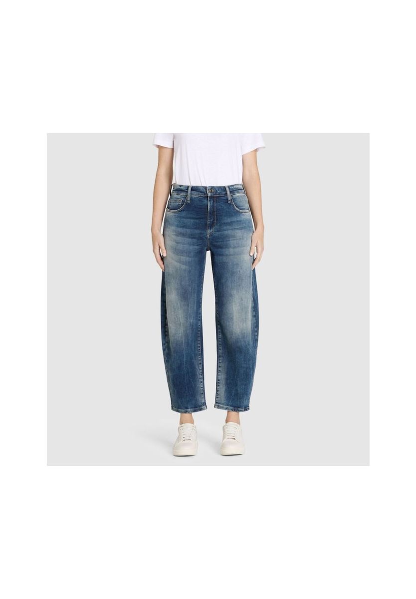 Jeans mit entspannter Barrel-Leg-Passform