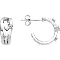 Glitzernde Triple-Band Creolen