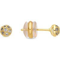 Funkelnde Zirkonia Pavé Stecker