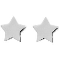 Polierte Stern-Ohrstecker