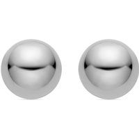 Minimalistische polierte Kugel-Ohrstecker
