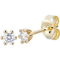 Klassische Diamant-Ohrstecker im Brillantschliff