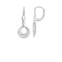 Elegante Diamant-Ohrhänger in Spiralform