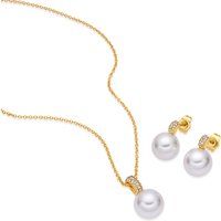 Elegantes Schmuckset mit Perlenbesatz