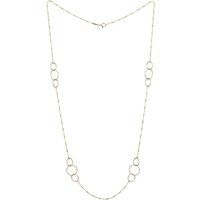 Lange Halskette mit verschlungenen Ringen