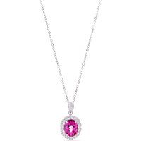 Elegante Halskette mit rosa Topas