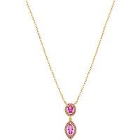 Elegante Halskette mit Zirkonia-Anhängern