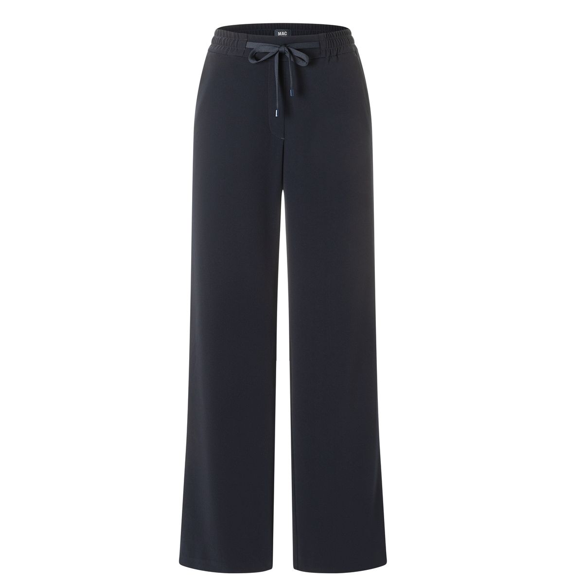 Marineblaue, weitgeschnittene Loungehose