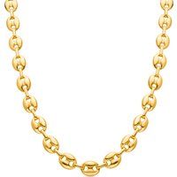 Markante Kaffeebohnen Gliederkette in Gold
