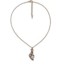 Leoparden-Anhänger Kette mit Perle
