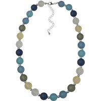 Kugelcollier mit mattierten Perlen