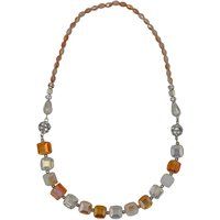 Wandelbare Statement-Halskette mit Perlen