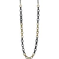 Grobe zweifarbige Ankerglied-Brillenkette