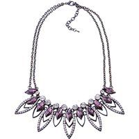 Funkelndes Statement-Collier mit Kristall-Navettes