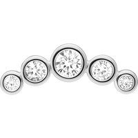 Gebogenes Zirkonia-Piercing mit Verlauf