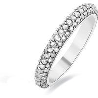 Funkelnder Pavé-Ring mit Zirkonia