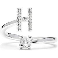 Offener Ring mit Initiale H