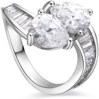 Eleganter Toi-et-Moi Bypass-Ring