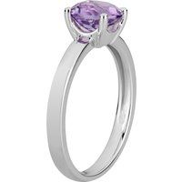 Eleganter Solitär-Amethyst Goldring