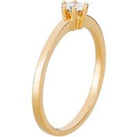 Zeitloser Solitärring mit Diamant