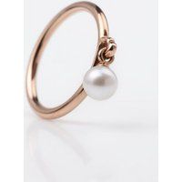 Zierlicher Ring mit Perlenanhänger