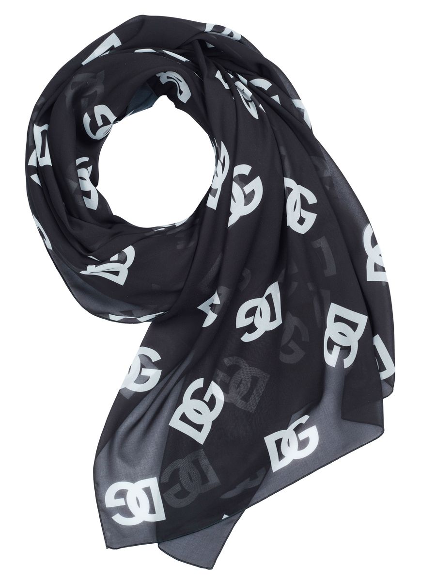 Schal mit All-over Monogramm Logo