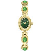 Elegante Armbanduhr mit Jade-Steinen