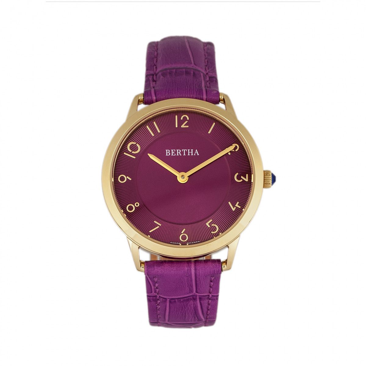 Elegante runde Schweizer Uhr