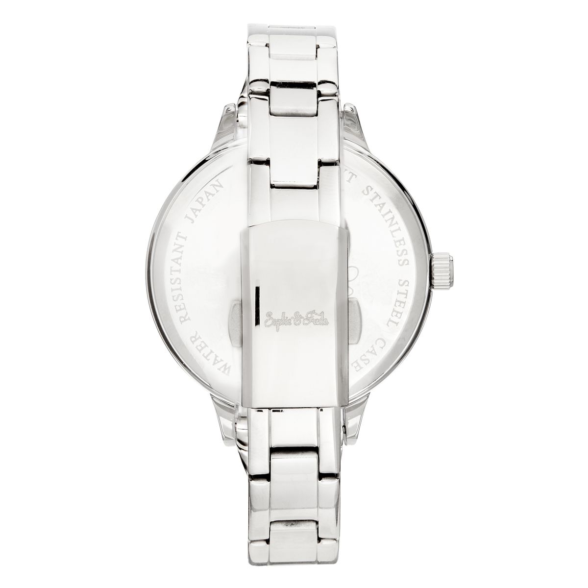 Minimalistische Armbanduhr mit rundem Gehäuse