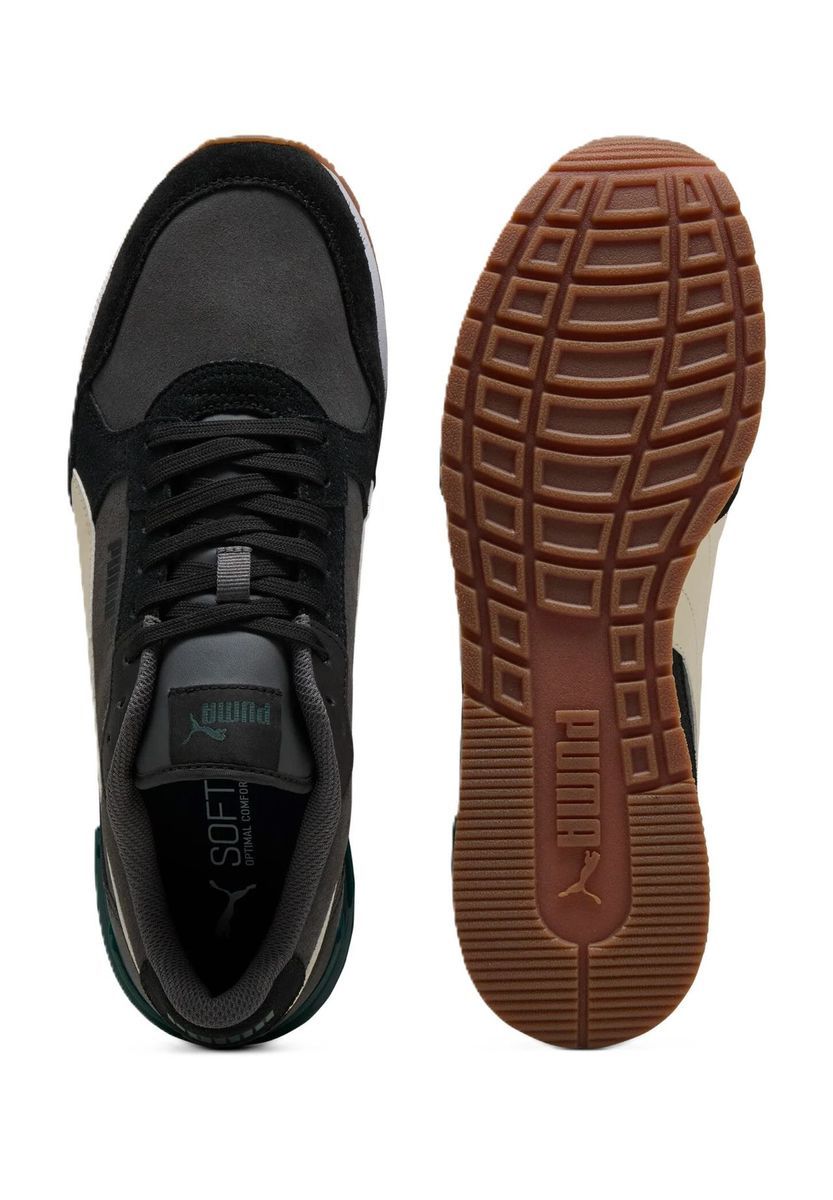 Retro-Straßen-Sneakers mit Wildleder-Obermaterial