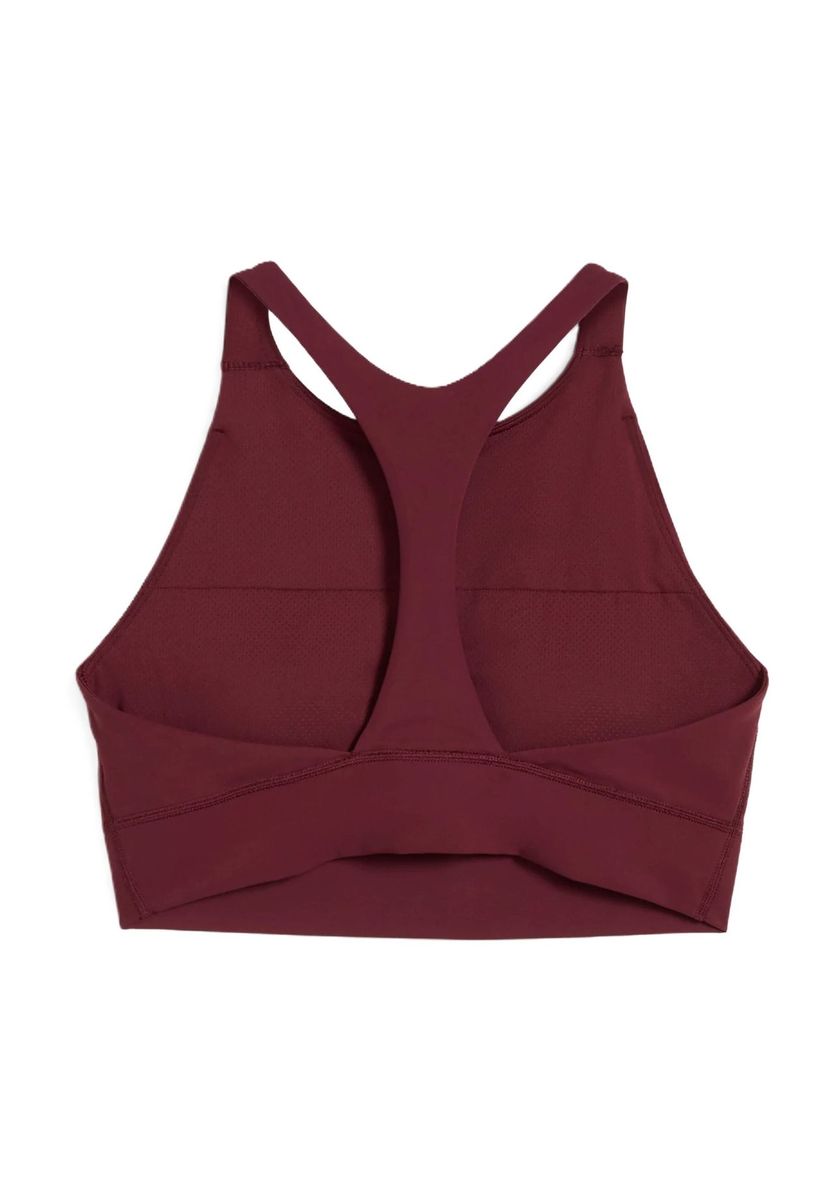 Burgunderroter Racerback Sport-BH Top