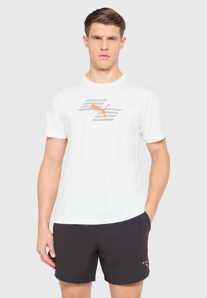 Herren Sportliches Grafik Trainings-T-Shirt