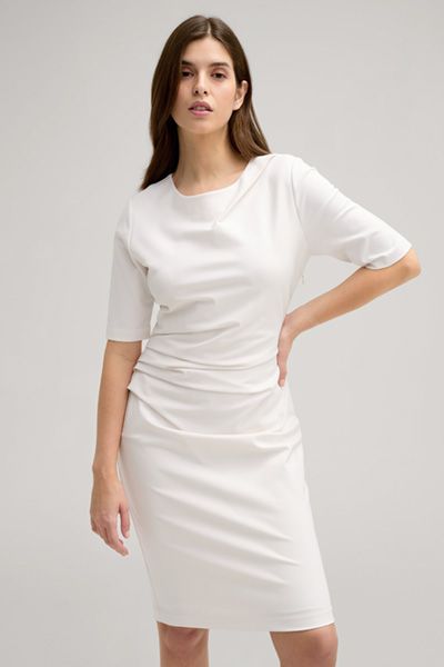 Elegantes Etuikleid mit Drapierung und Reißverschluss