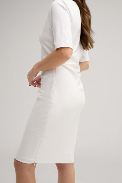 Elegantes Etuikleid mit Drapierung und Reißverschluss