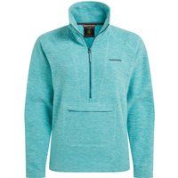 Isolierendes Melange-Fleece mit Halbreißverschluss