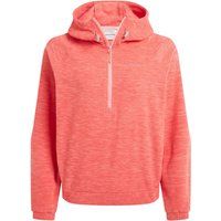 Fleece-Oberteil mit Kapuze und Reißverschluss