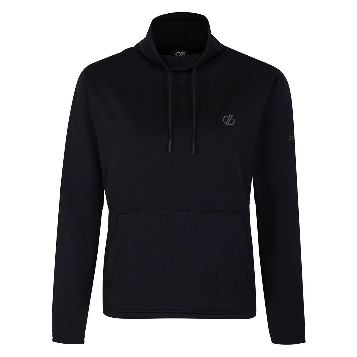Fleece-Oberteil mit Wasserfallkragen