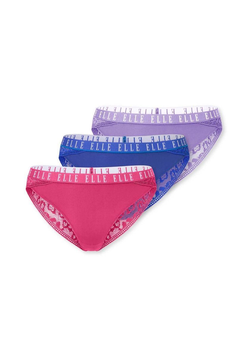 Brasilianische Slips mit Spitze, 3er-Pack