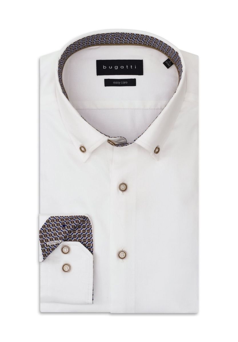 Klassisches einfarbiges Button-Down-Hemd