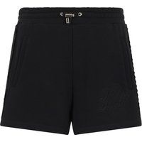 Fleece-Jogging-Shorts mit Strass-Verzierung